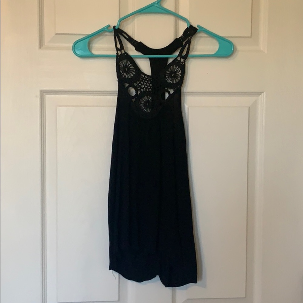 Black tank top